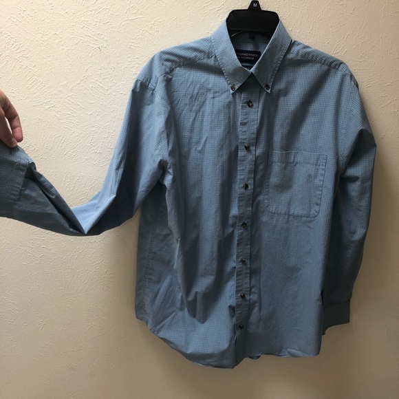 Blue Patterned Roundtree & Yorke Long Sleeve - Picture 2 of 6